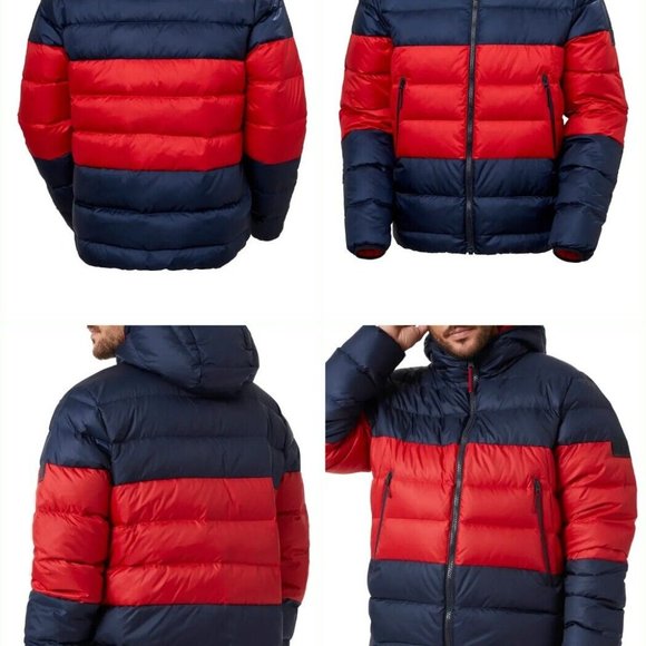 New HELLY HANSEN RWB Reversible Down Jacket Men's Size Large PrimaLoft HH - Picture 9 of 16
